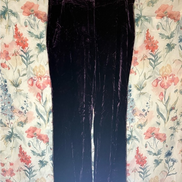 Vintage Velvet Purple Pants - Picture 1 of 9